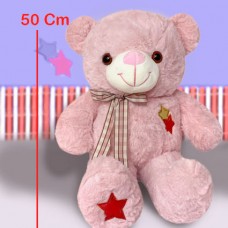 عروسک خرس صورتی - 50 سانتیمتر